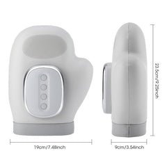 Hand Massager in use at work to unwind hands.
