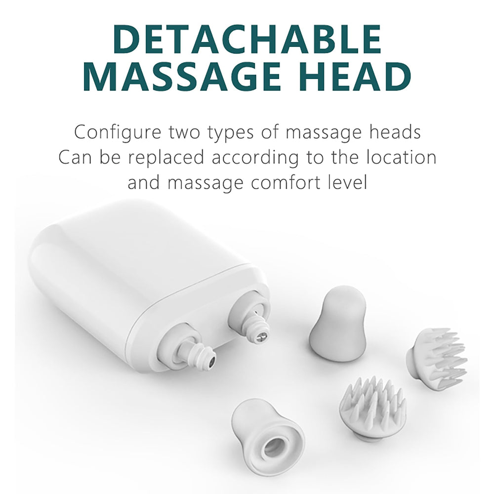 Handheld Massager on the shoulder area for everyday relaxation.