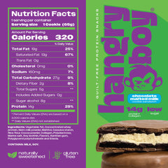 Hangryboy Cookies & Cream filling close-up highlighting soft texture and protein