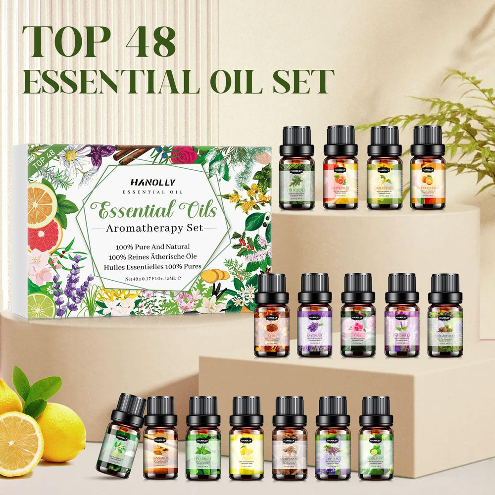 Massage and relaxation oils from Hanolly for soothing moments.