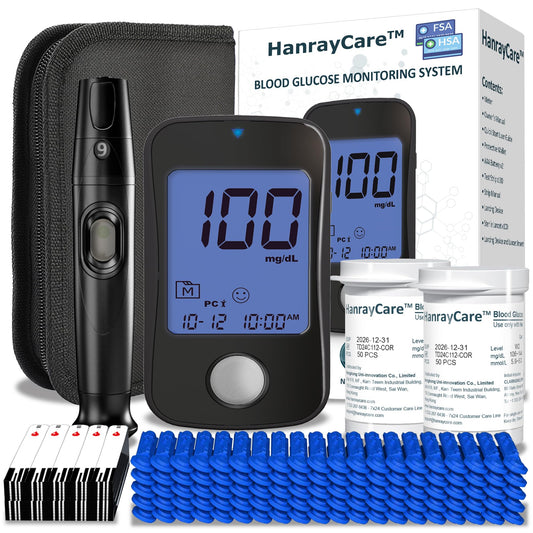 HanrayCare TD-4125 front view for easy home glucose testing