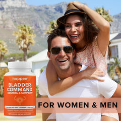 Happee Bladder Command packaging box indicating trusted quality and safety