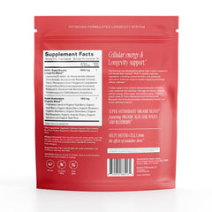 Happy Aging Essential Longevity capsules closeup highlighting NAD+ boosters for steady energy.