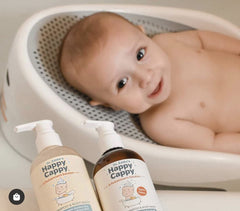 Happy Cappy kid-friendly shampoo suitable for children of all ages.