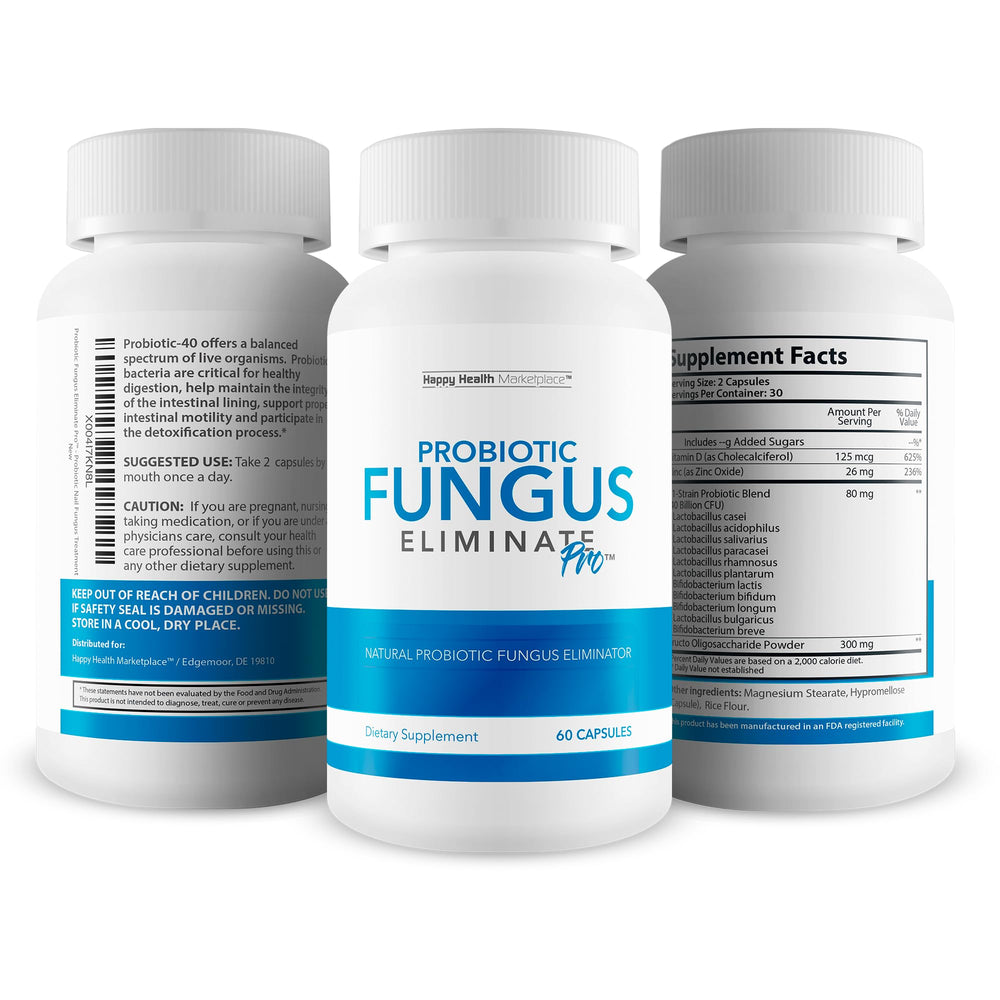 Happy Health Marketplace Probiotic Fungus Eliminate Pro usage scene for routine nail care.