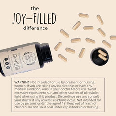 Happy Healthy Hippie Joy-Filled herbal blend closeup featuring Ginkgo Biloba and Rhodiola