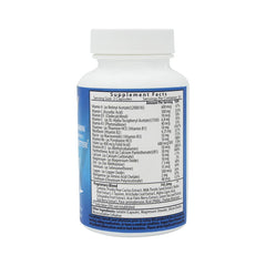 Happy Hour Vitamins label closeup shows prickly pear cactus extract and B vitamins.