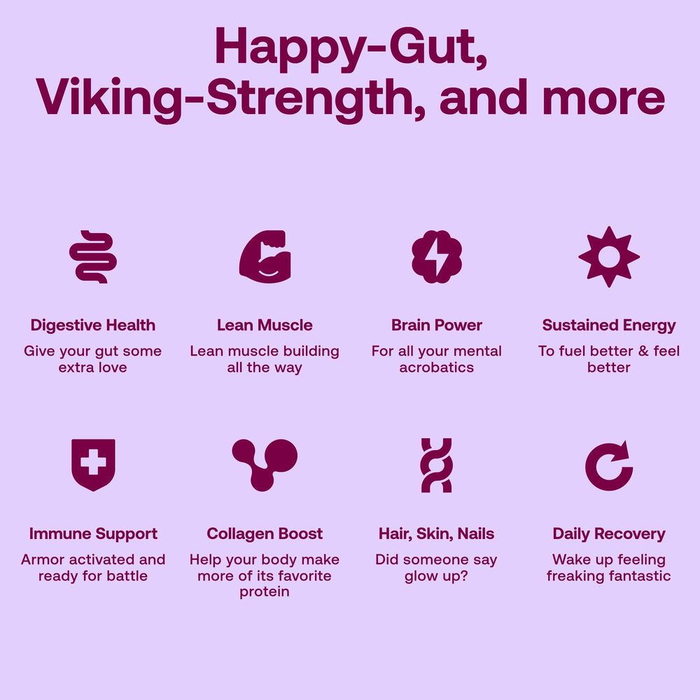 Happy Viking 12-meals variety pack on display for easy plant-based meals