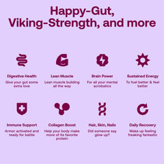 Happy Viking 12-meals variety pack on display for easy plant-based meals