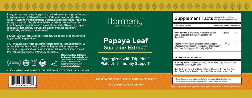 Harmony Nutraceuticals Triperine blend of ginger and peppers for absorption