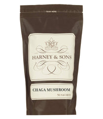 Harney & Sons Chaga tea sachet pack for a caffeine-free calming moment