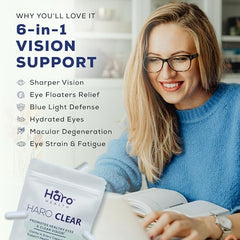 Haro Clear Starter Kit capsules close-up with antioxidants and vitamins.