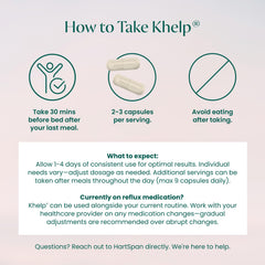 HartSpan Khelp visual barrier concept illustrating how alginate helps reflux.