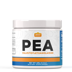 Harvest Naturals Palmitoylethanolamide powder bottle for daily wellness