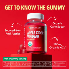HAVASU Nutrition Gummies ingredients panel for transparency and clean label.