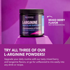 Close-up of HAVASU L-Arginine Powder with L-Citrulline and beet root.
