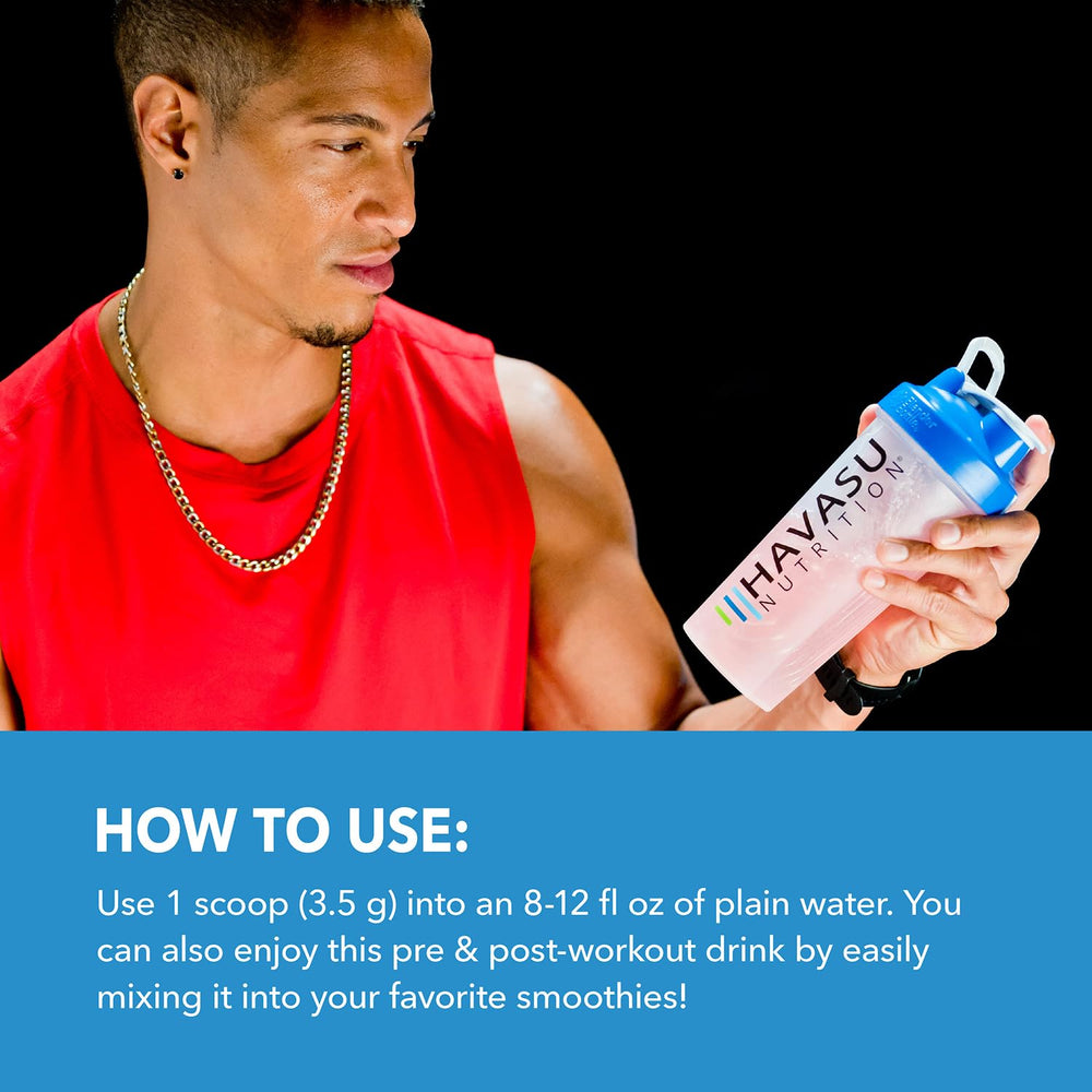 HAVASU NUTRITION L-Arginine Powder unflavored option for flexible mixing.