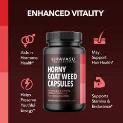 Havasu Nutrition Muira Puama capsules on label, signals vitality support.