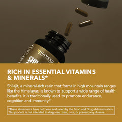 HAVASU NUTRITION Shilajit capsules vegan glutenfree — plant-based, non-GMO formula.