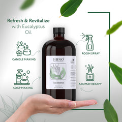 HBNO eucalyptus oil packaging protects the oil from light and degradation