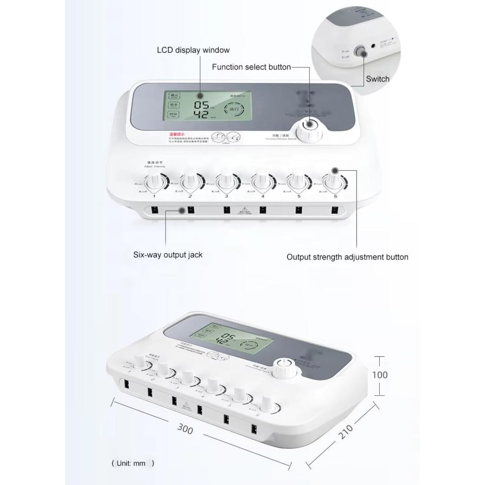 Hcircome SDZ-III massager LCD display showing current settings