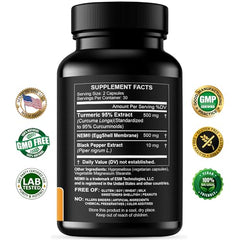 HCL collagen-turmeric formulation bottle showing premium joint blend