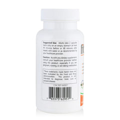HCP Formulas Fibrenza bottle label showing premium, gluten-free ingredients and US manufacturing.