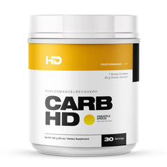 HD MUSCLE CarbHD tub in Pineapple Breeze flavor for steady energy and hydration.
