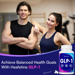 Heafetine GLP-1 daily routine with capsules before meals.