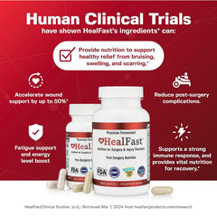HealFast probiotic capsules close-up for gut support during recovery