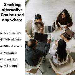 Healfs smokeless inhaler non-electric design safe and simple to use on the go