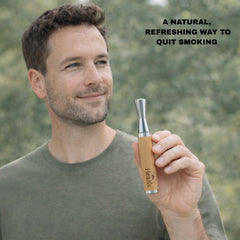 Healfs smokeless inhaler pocket size showing travel-friendly design.