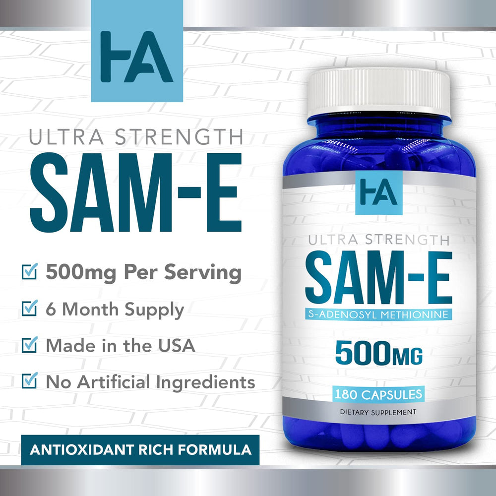 Healing Awakening SAM-e on shelf display emphasizes easy integration into daily wellness.