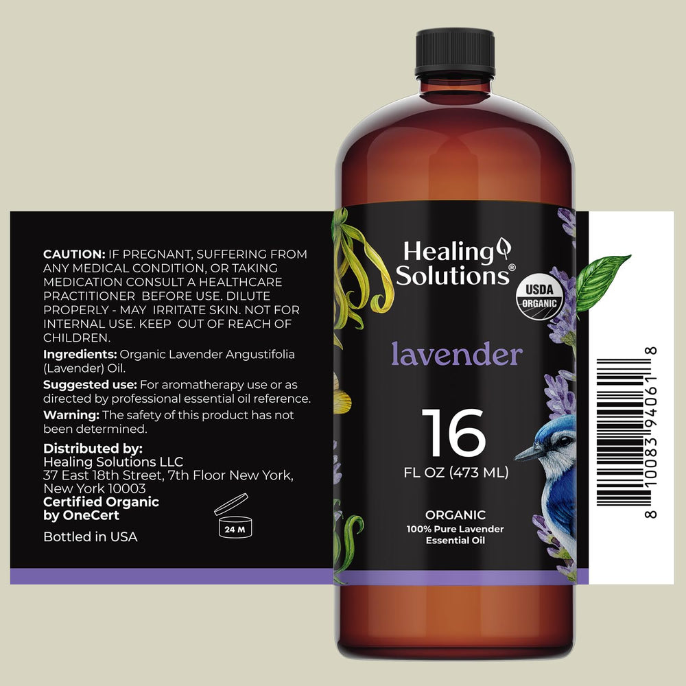 Healing Solutions lavender oil diffuser scene with calming aroma for living rooms.