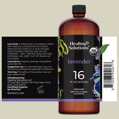 Healing Solutions lavender oil diffuser scene with calming aroma for living rooms.