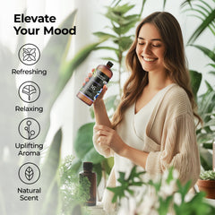 Healing Solutions lavender oil fabric refresh mist for soothing room scent.