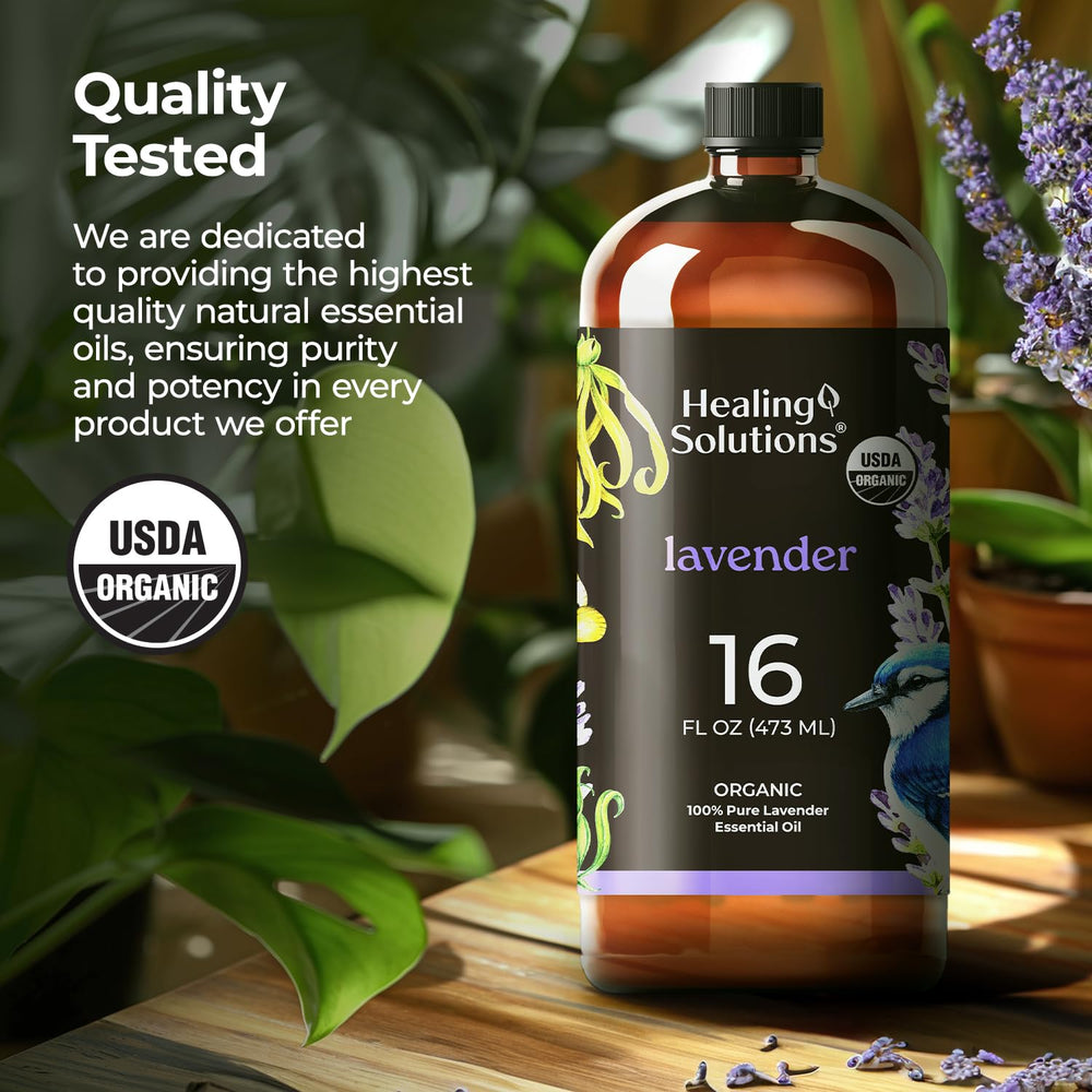 Healing Solutions lavender oil skin care drops for gentle daily routines.