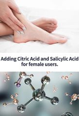 HEALMUSZ Foot care routine spray being applied to feet