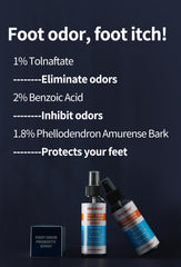 HEALMUSZ Foot Fungus Treatment spray mist application on skin for odor control