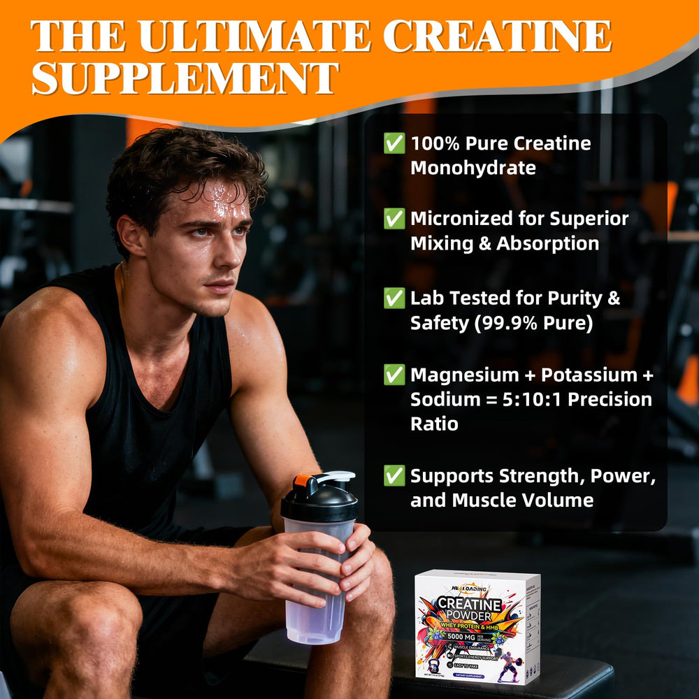 HEALOADING label close-up highlights purity and cGMP quality for safe supplementation.