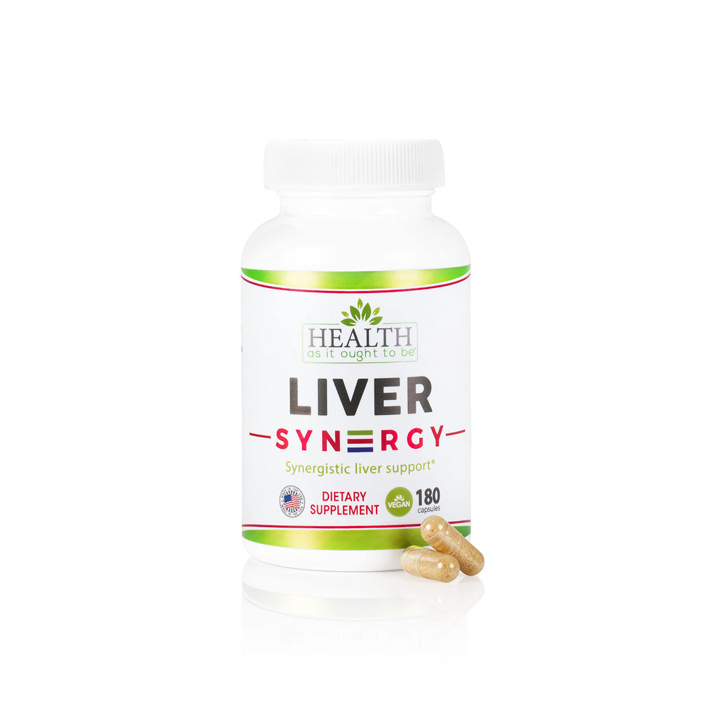 Health As It Ought To Be Liver Syn3rgy bottle for daily liver wellness.