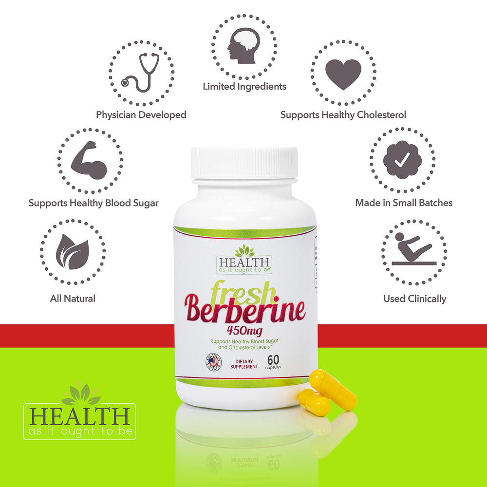 Health As It Ought To Be No Preservatives Berberine bottle