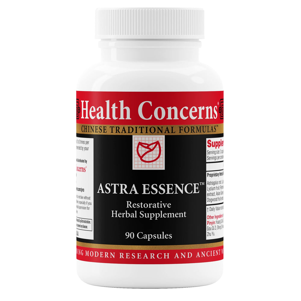 Health Concerns Astra Essence bottle for daily vitality and immune support.