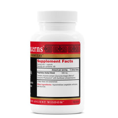 Health Concerns Curcuma Flow capsules inside bottle highlight easy daily intake
