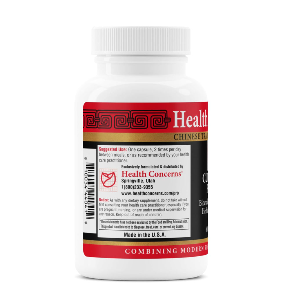 Health Concerns Curcuma Flow turmeric powder closeup emphasizes bioavailable phytosome