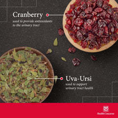 Health Concerns Man Yue Mei Clearing ingredient blend with cranberry and corn silk.