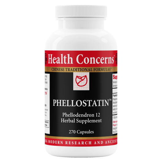 Health Concerns Phellostatin bottle front view highlighting immune support potential.