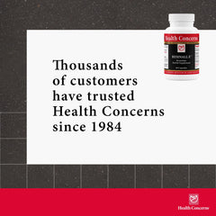 Health Concerns Resinall E beside sport gear suggests pre-activity support option.