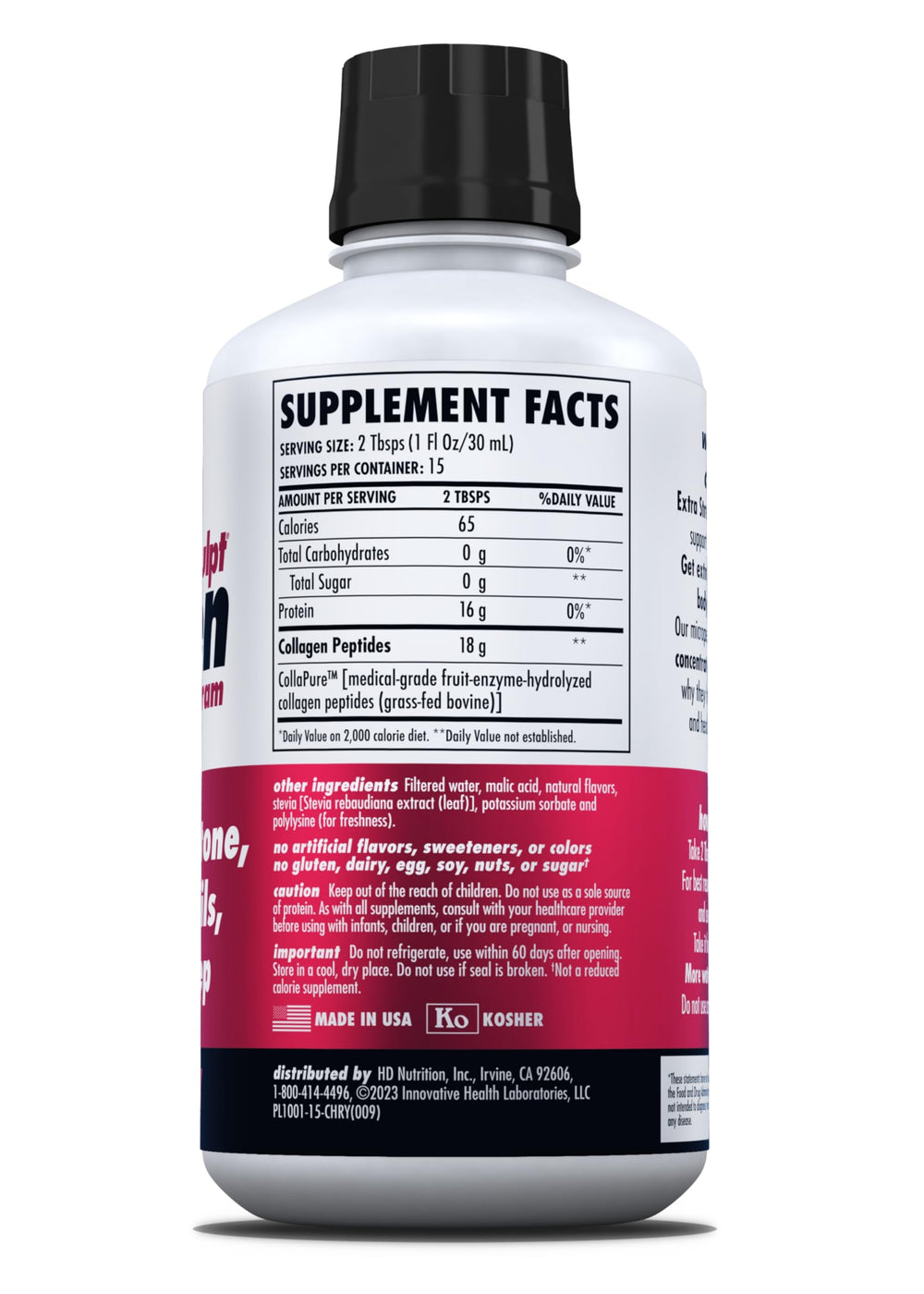 HEALTH DIRECT AminoSculpt grass-fed collagen bottle emphasizes high-quality protein support.