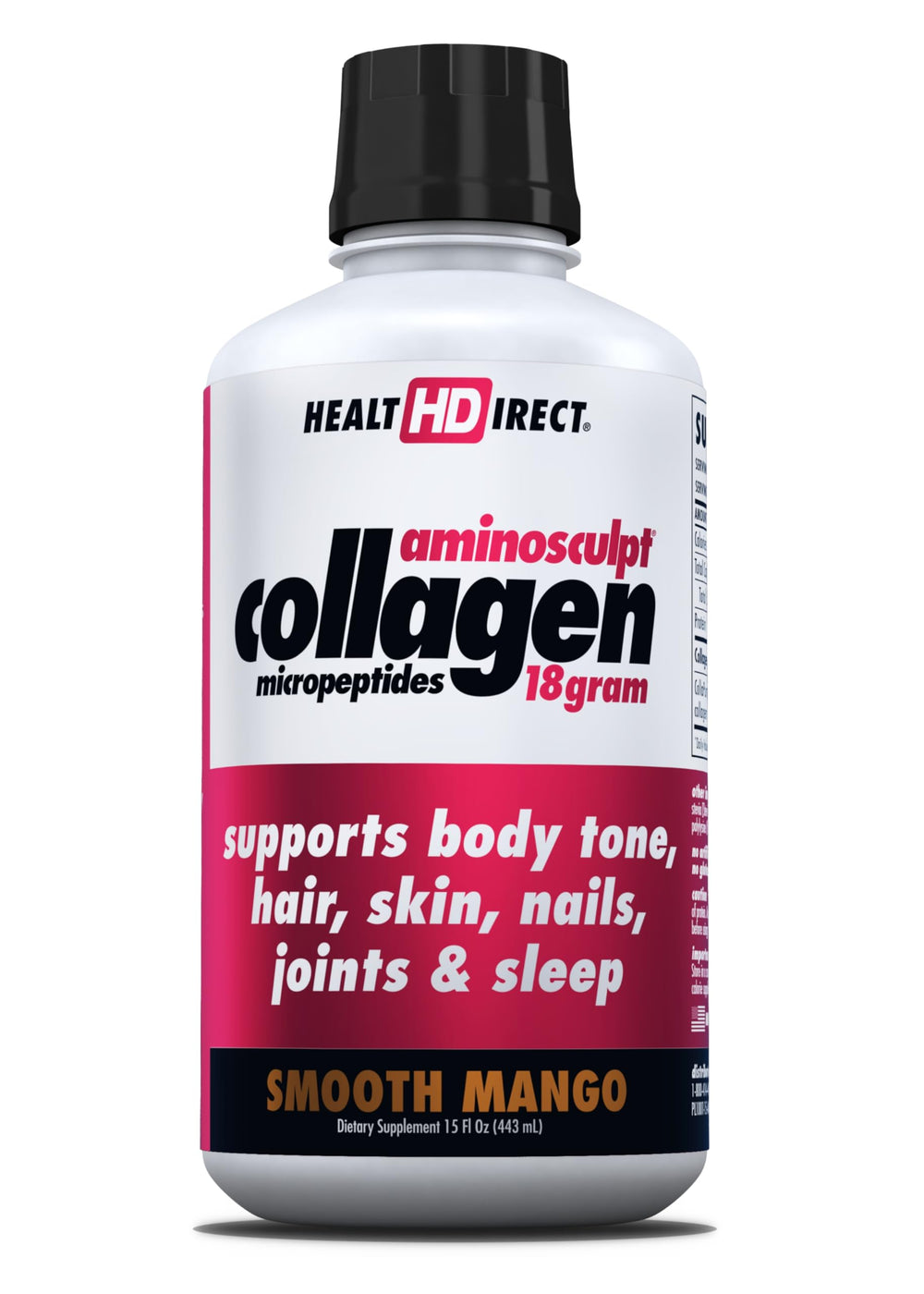 Health Direct AminoSculpt mango bottle for ready-to-drink protein.